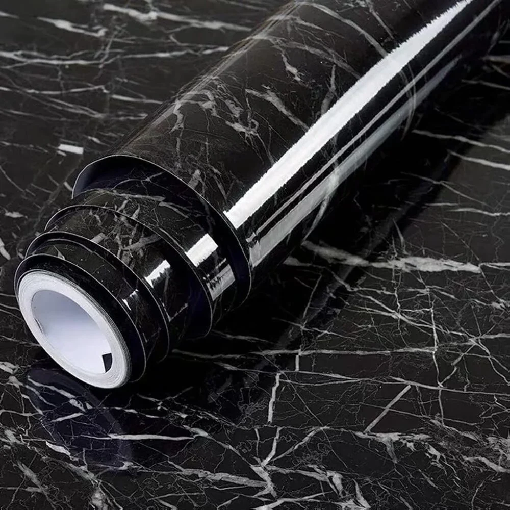 Black Wallpaper Black Peel and Stick Wallpaper Marble Counter Top 11.8